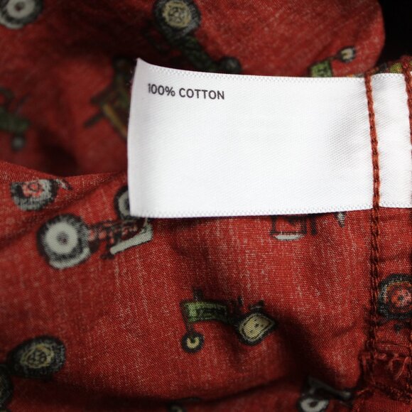 Duluth AOP Shirt Mens XL Orange BBQ Relaxed Fit Tractor All Over Print Untucked - Picture 9 of 14